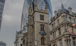 The Gherkin building. London, UK